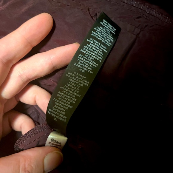 White House Black Market maroon wind breaker jacket size 8 - Picture 8 of 9